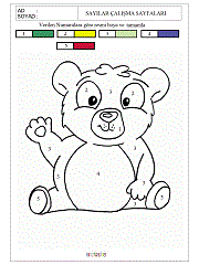 sayı kadar resim boya